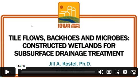 Iowa Learning Farms Contructed Wetland Video Iowa Learning Farms Contructed Wetland Video