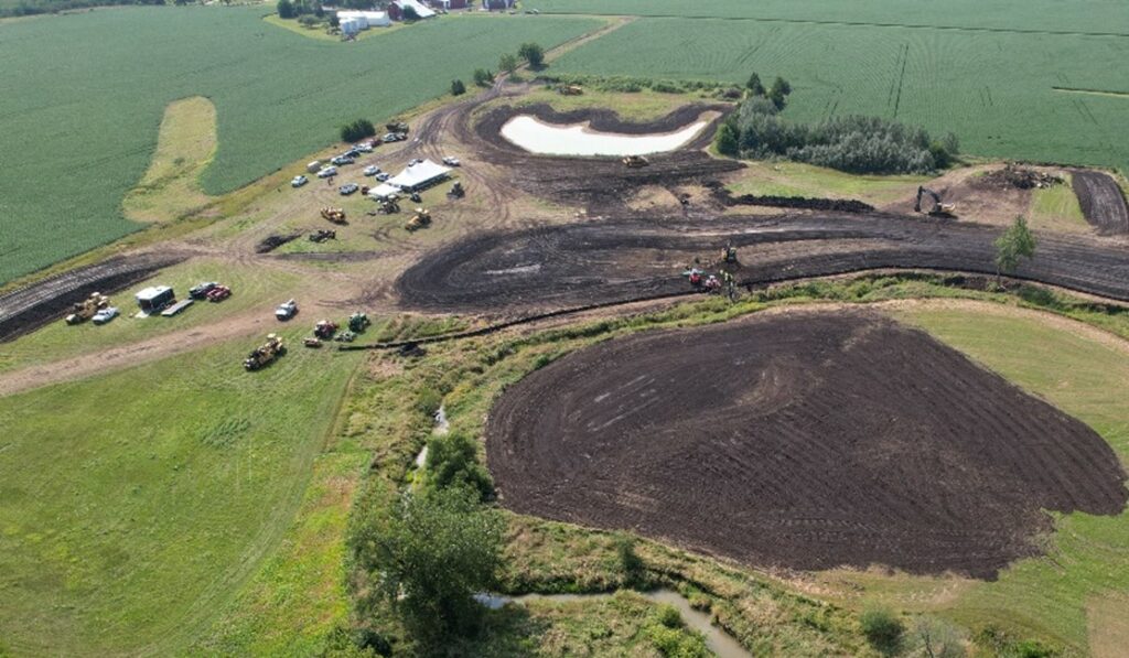 09 - wetland installation aerial after