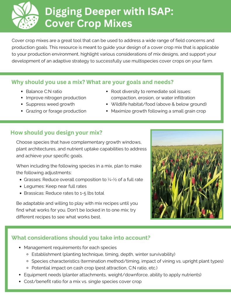 Digging Deeper Cover Crop Cocktails